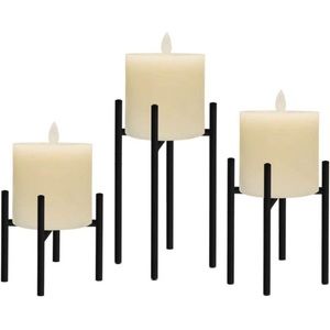 Brand New in Box Gold 3pc Candle Holder